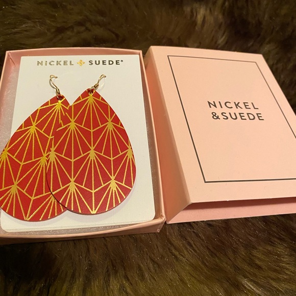 New Nickel &Suede earrings - Picture 3 of 3